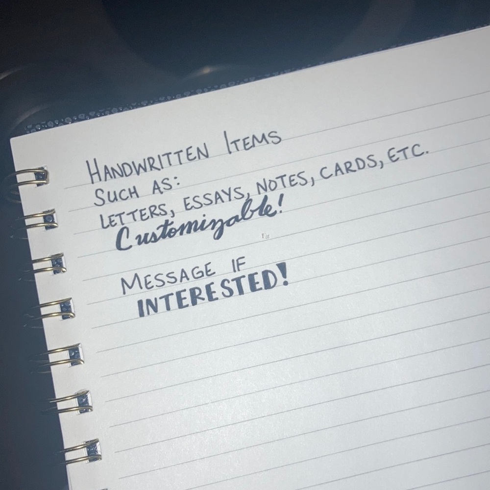 ANYTHING HANDWRITTEN!